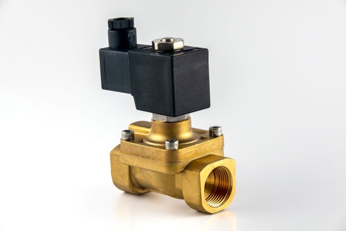 General purpose direct-acting solenoid valve for mechanical installation air water