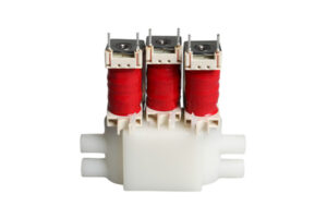 Red and white cartridge valve